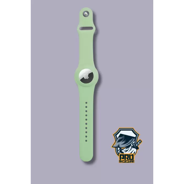 Apple Airtag Uyumlu Kordon (Anahtarlık Hediyeli) & Bileklik - Çok Amaçlı Yumuşak Silikon Kılıf