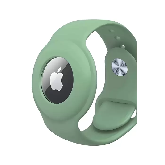 Apple Airtag Uyumlu Kordon (Anahtarlık Hediyeli) & Bileklik - Çok Amaçlı Yumuşak Silikon Kılıf