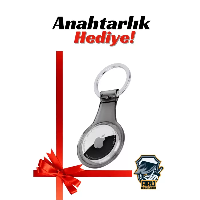 Apple Airtag Uyumlu Kordon (Anahtarlık Hediyeli) & Bileklik - Çok Amaçlı Yumuşak Silikon Kılıf