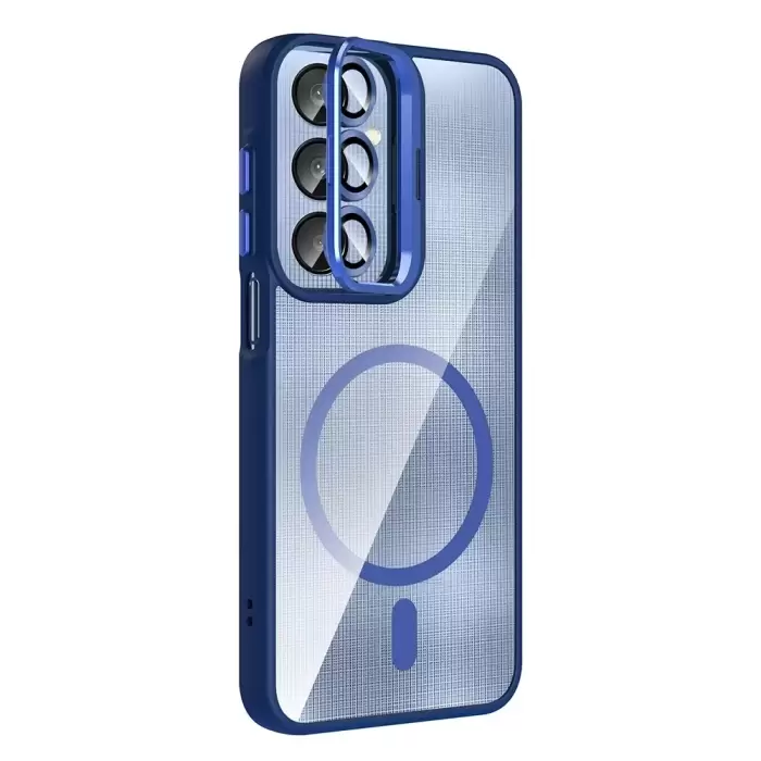 Samsung Galaxy A36 Kılıf Standlı Ve Kamera Lens Koruma Hediyeli Kablosuz Şarj Özellikli Lopard Etro Kapak