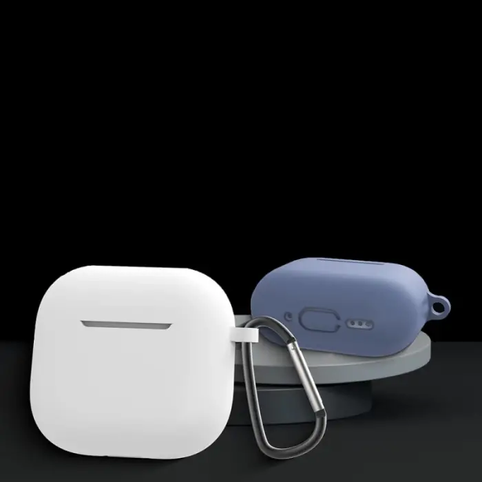 Apple Airpods 4 Kılıfı Uyumlu Silikon Kılıf Şarj Bölümü Tıpalı Soft Yumuşak Kablosuz Şarj Destekli Kapak