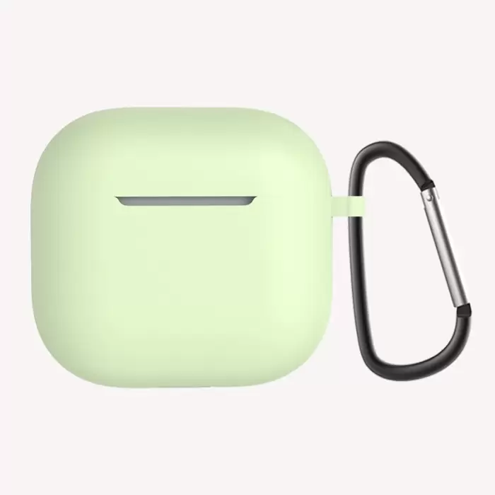 Apple Airpods 4 Kılıfı Uyumlu Silikon Kılıf Şarj Bölümü Tıpalı Soft Yumuşak Kablosuz Şarj Destekli Kapak
