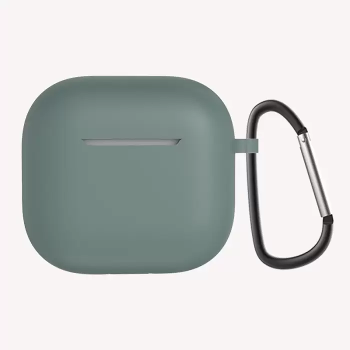 Apple Airpods 4 Kılıfı Uyumlu Silikon Kılıf Şarj Bölümü Tıpalı Soft Yumuşak Kablosuz Şarj Destekli Kapak