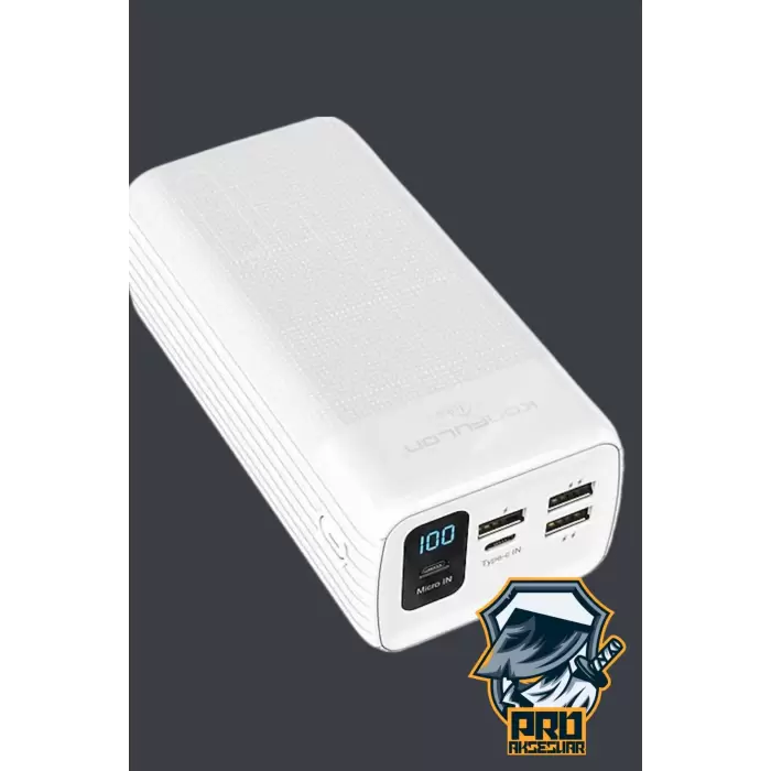 40000 Mah Powerbank 4 Çıkışlı Taşınabilir LCD Göstergeli 22.5W Pd Hızlı Çoklu Şarj Cihazı  - iPhone, Samsung, Xiaomi Tam Uyum