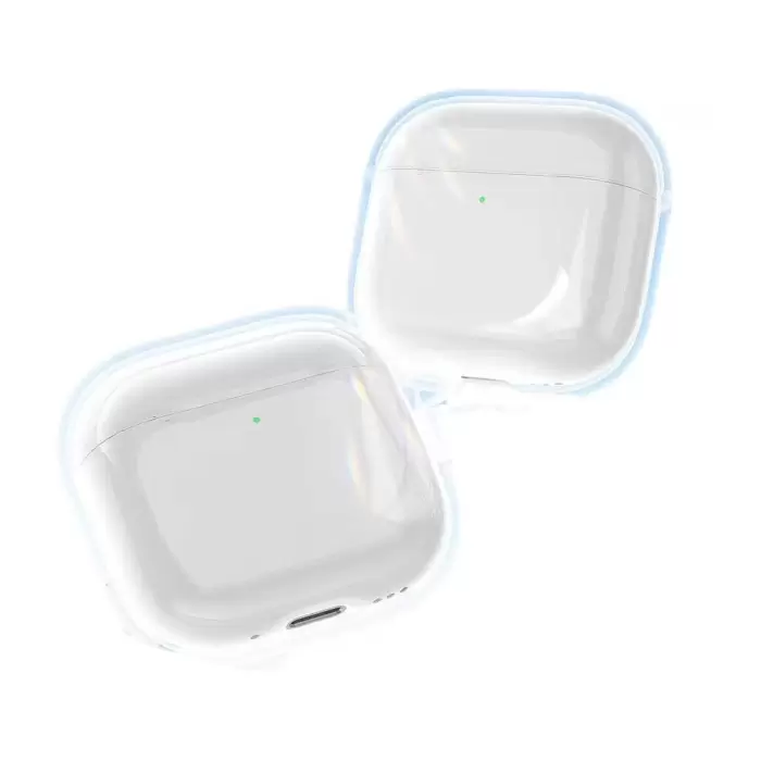 Apple Airpods 4 Kılıf Şeffaf Kristal Silikon Kablosuz Şarj Uyumlu, Darbeye Dayanıklı, Tam Koruma Kapak Airbag 14