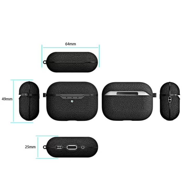 Apple Airpods Pro 2 Kılıf Lopard Airbag 03 Silikon