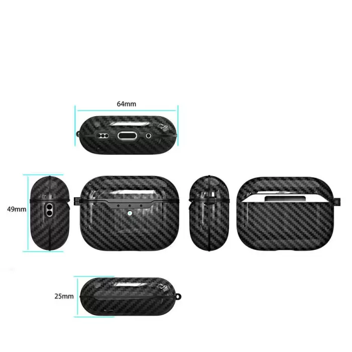 Apple Airpods Pro 2 Kılıf Lopard Airbag 04 Silikon