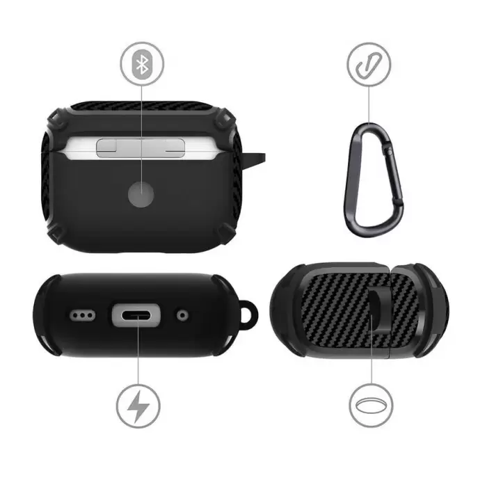Apple Airpods Pro 2 Kılıf Lopard Airbag 26 Silikon