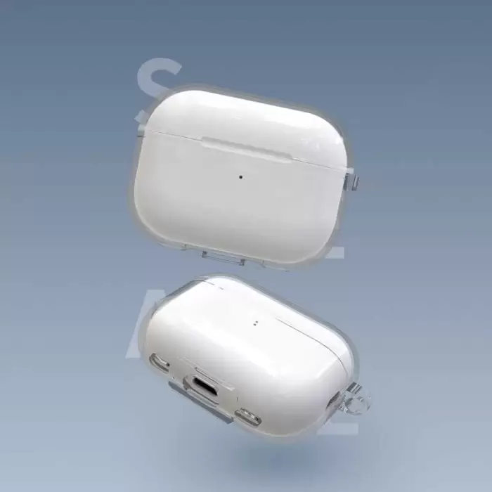 Apple Airpods Pro 2 Kılıf Şeffaf Kristal Silikon Lopard Airbag 14 Kılıf