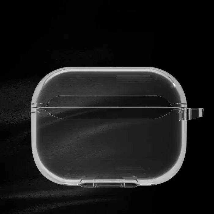 Apple Airpods Pro 2 Kılıf Şeffaf Kristal Silikon Lopard Airbag 14 Kılıf