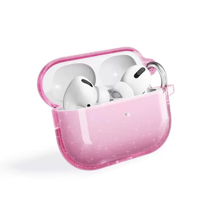 Airpods Pro 2  Allstar Airbag 32 Parlayan Simli Saydam Renkli Kılıf