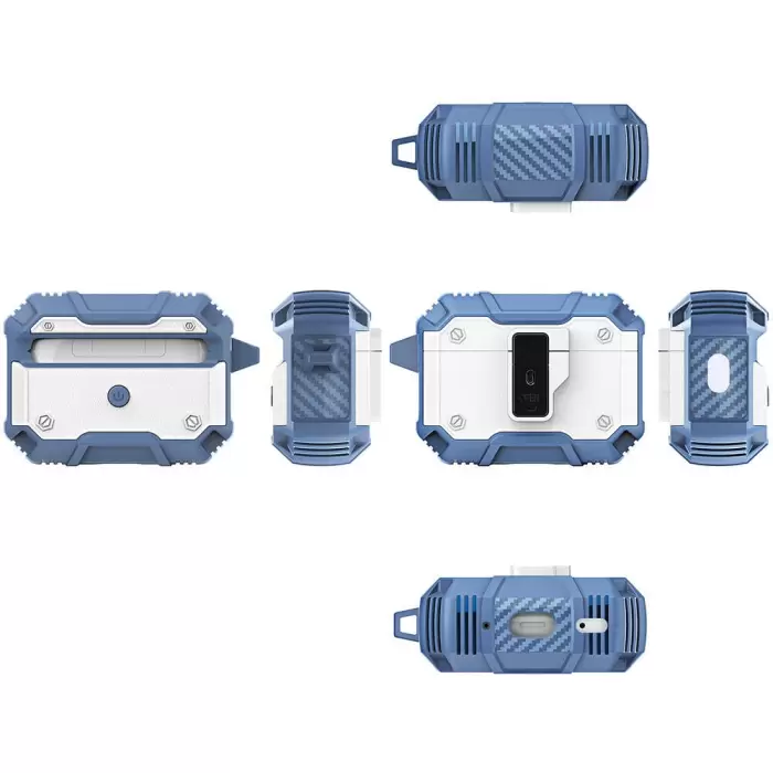 Apple Airpods Pro Lopard Airbag 35 Darbelere Karşı Dayanıklı Düğmeli Kılıf