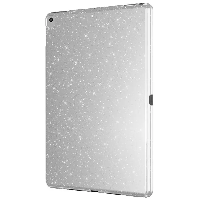 Apple iPad 10.2 (8 Nesil) Simli Parlak Görünümlü Lopard Tablet Koton Kılıf