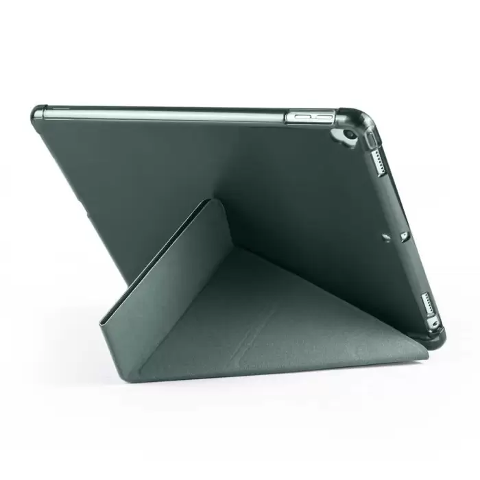 Apple iPad 10.2 (8.Nesil) Kılıf Lopard Tri Folding Kalem Bölmeli Standlı Kılıf