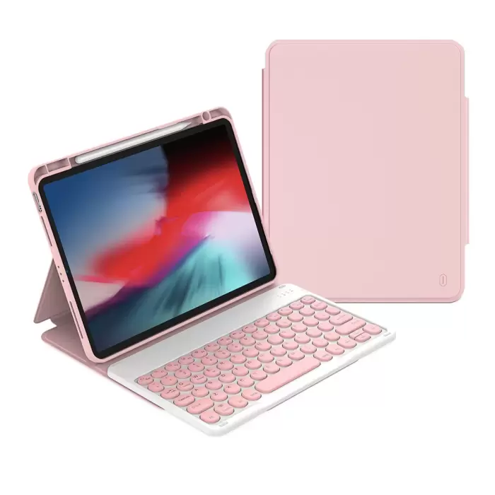 Apple İpad 10.9 2022 (10.nesil) Wiwu Protective Gizli Kalem Bölmeli Klavyeli Kılıf