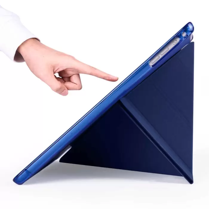 Apple iPad 9.7 2017 (5.Nesil) Kılıf Lopard Tri Folding Kalem Bölmeli Standlı Kılıf