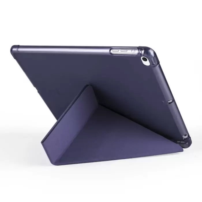 Apple iPad 9.7 2018 (6.Nesil) Kılıf Lopard Tri Folding Kalem Bölmeli Standlı Kılıf