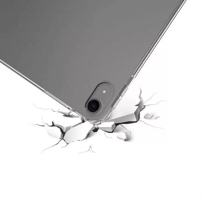 Apple iPad Air 13 2024 Kılıf  Tablet Nitro Antishock Köşe Koruma Darbe Emici Şeffaf Doku Silikon Kapak