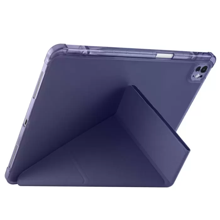 Apple İpad Air 13 2024 Kılıf Lopard Tri Folding Kalem Bölmeli Standlı Kılıf