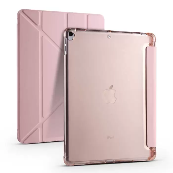 Apple iPad Pro 10.5 (7.Nesil) Kılıf Lopard Tri Folding Kalem Bölmeli Standlı Kılıf