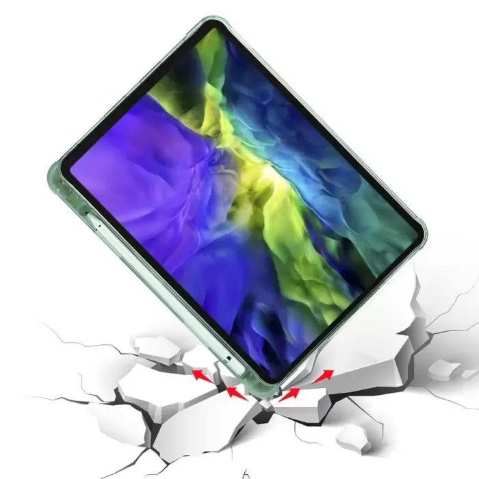 Apple iPad Pro 11 2020 (2.Nesil) Kılıf Lopard Tri Folding Kalem Bölmeli Standlı Kılıf