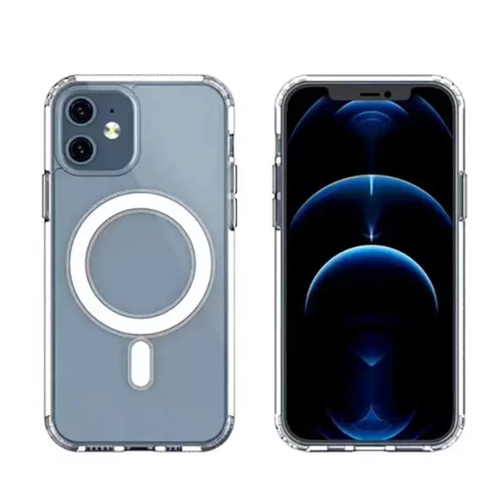 Apple iPhone 11 Kılıf Lopard Kılıf Magsafe Şarj Destekli Orjinal Kalite Şeffaf Tacsafe Kapak