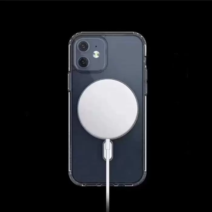 Apple iPhone 11 Kılıf Lopard Kılıf Magsafe Şarj Destekli Orjinal Kalite Şeffaf Tacsafe Kapak