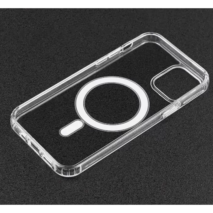 Apple iPhone 11 Kılıf Lopard Kılıf Magsafe Şarj Destekli Orjinal Kalite Şeffaf Tacsafe Kapak