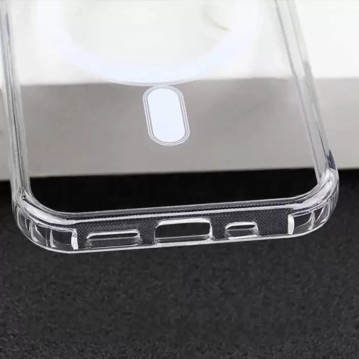 Apple iPhone 11 Kılıf Lopard Kılıf Magsafe Şarj Destekli Orjinal Kalite Şeffaf Tacsafe Kapak