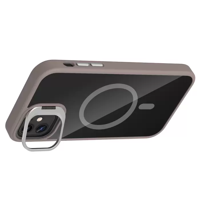 Apple İphone 11 Kılıf Standlı Kamera Lens Koruma Hediyeli Magsafe Şarj Lopard Etro Kapak Koruyucu