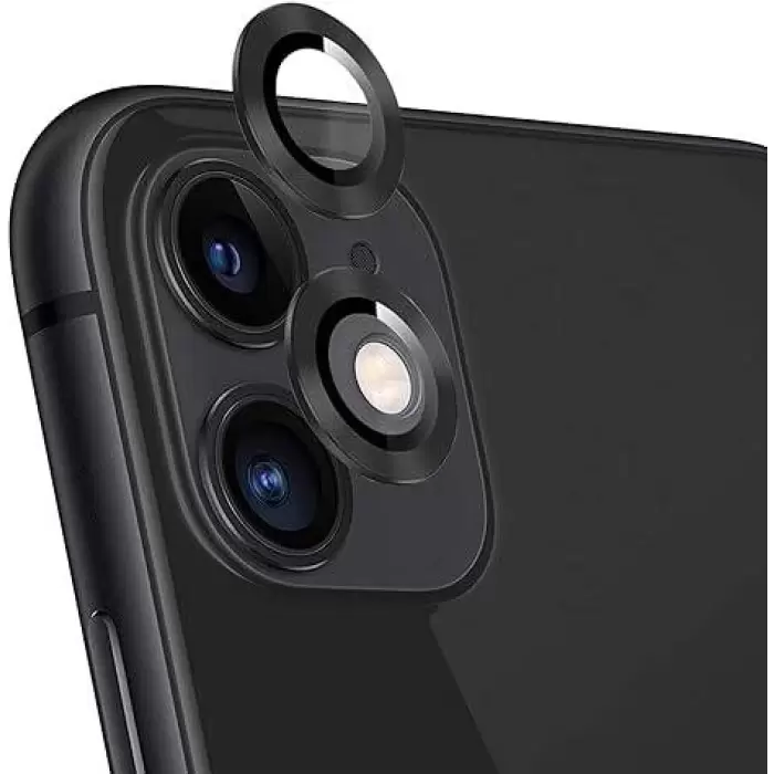 Apple iPhone 11  CL-12 Premium Safir Parmak İzi Bırakmayan Anti-Reflective Lens Koruma Parlak Renkli Kamera Koruyucu CL-08