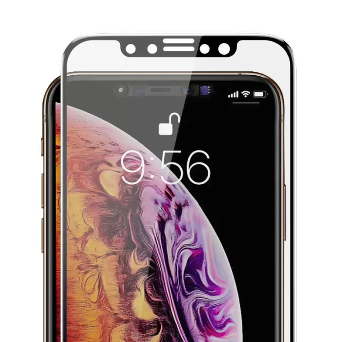 Apple iPhone 11 Pro Max  5D Privacy Cam Ekran Koruyucu