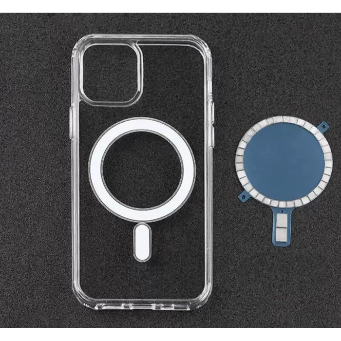 Apple iPhone 11 Pro Max Kılıf Lopard Kılıf Magsafe Şarj Destekli Orjinal Kalite Şeffaf Tacsafe Kapak