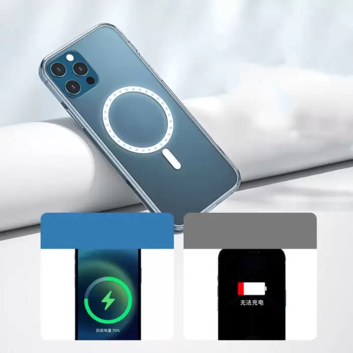 Apple iPhone 11 Pro Max Kılıf Lopard Kılıf Magsafe Şarj Destekli Orjinal Kalite Şeffaf Tacsafe Kapak
