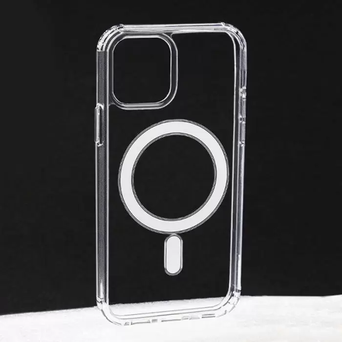 Apple iPhone 11 Pro Max Kılıf Lopard Kılıf Magsafe Şarj Destekli Orjinal Kalite Şeffaf Tacsafe Kapak