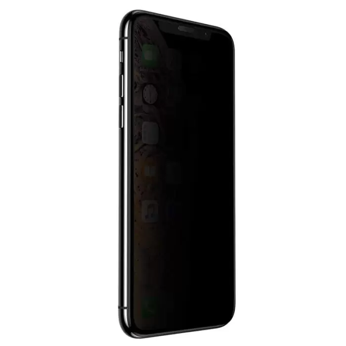 Apple iPhone 12 Mini Hayalet 9d Temperli Cam Ekran Koruma Tam Kaplayan Privacy Ahize Korumalı Anti Dust