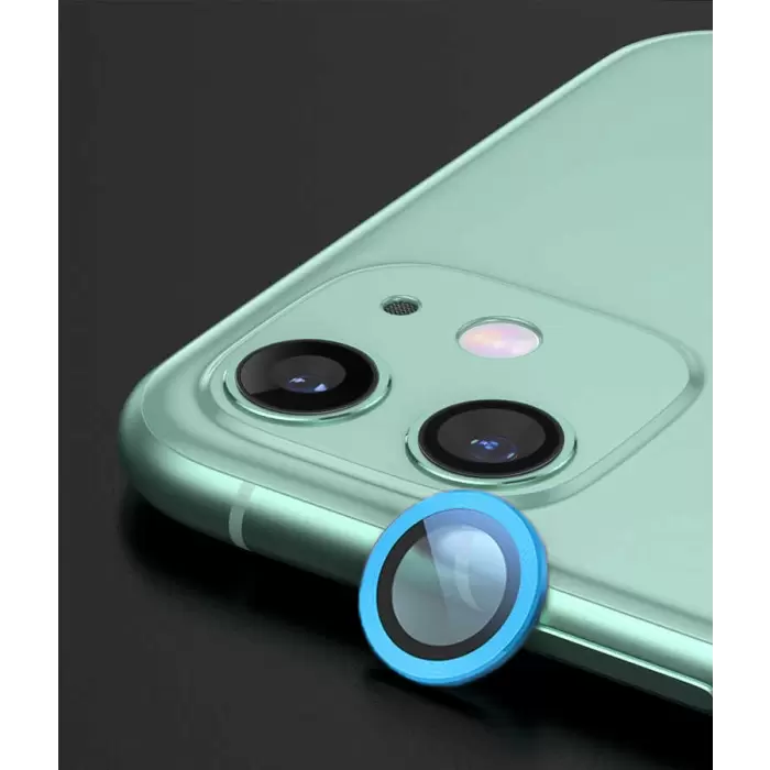 Apple iPhone 12 Mini Lopard CL-02 Lens Koruma Parlak Renkli Kamera Koruyucu