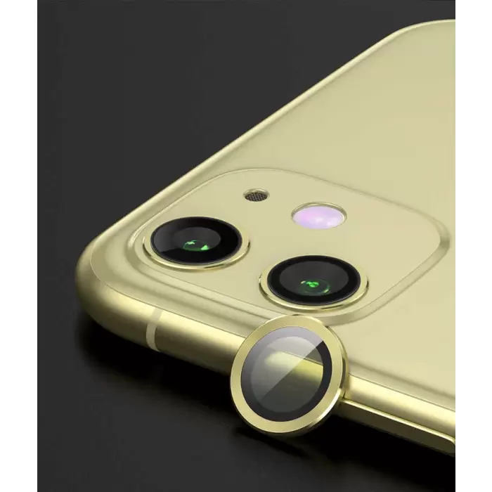 Apple iPhone 12 Mini Lopard CL-02 Lens Koruma Parlak Renkli Kamera Koruyucu