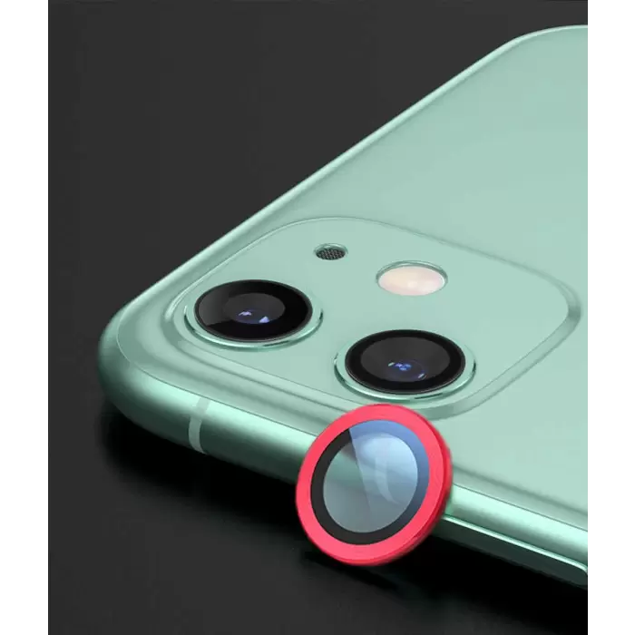 Apple iPhone 12 Mini Lopard CL-02 Lens Koruma Parlak Renkli Kamera Koruyucu