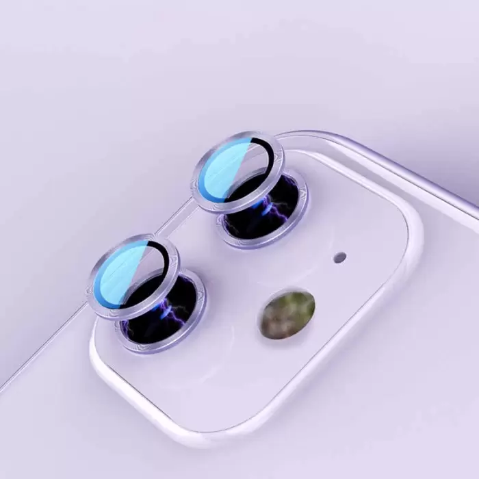 Apple iPhone 12 Mini Lopard CL-02 Lens Koruma Parlak Renkli Kamera Koruyucu