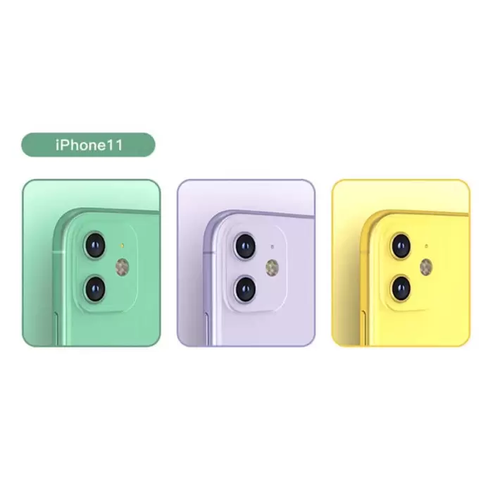Apple iPhone 12 Mini Lopard CL-02 Lens Koruma Parlak Renkli Kamera Koruyucu