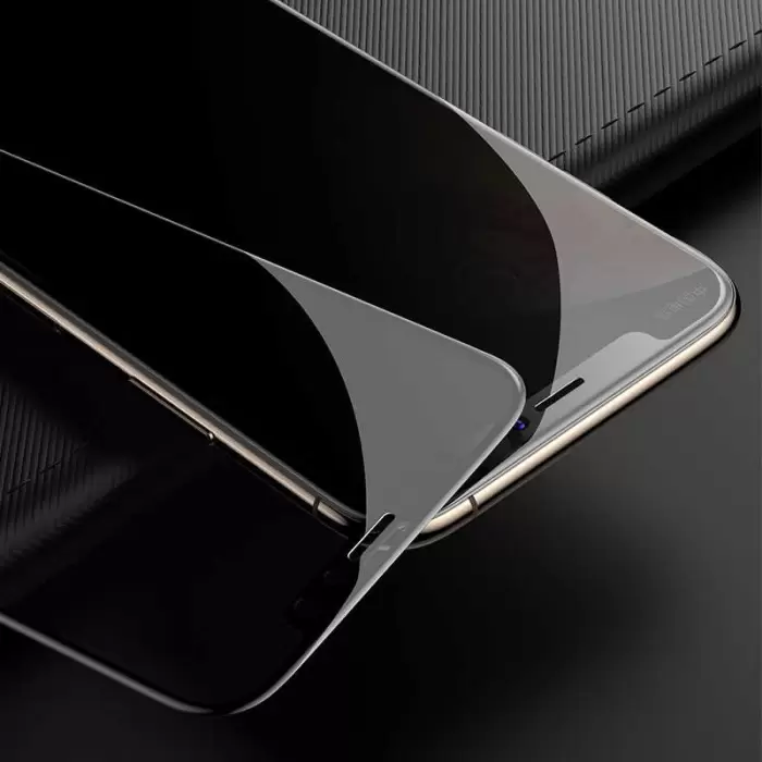 Apple iPhone 12 Mini Uyumlu Tam Kaplama Hayalet Ekran Cam Koruyucu Kor Privacy