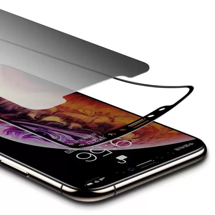 Apple iPhone 12 Mini Uyumlu Tam Kaplama Hayalet Ekran Cam Koruyucu Kor Privacy