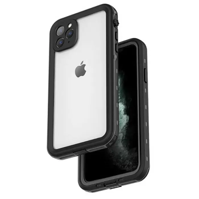 Apple iPhone 12 Pro Max Kılıf 1e1 Su Geçirmez 360 Tam Koruma Magsafe Tank Silikon Kapak