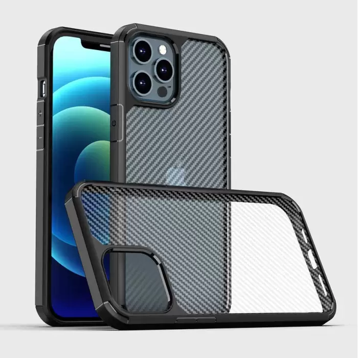 Apple iPhone 12 Pro Max Kılıf Lopard İnoks Kapak