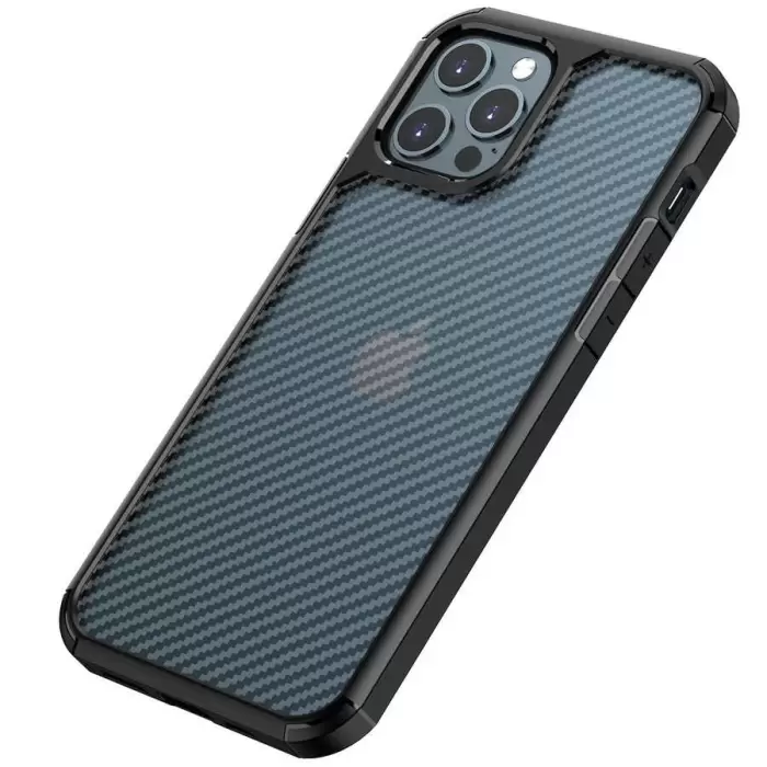 Apple iPhone 12 Pro Max Kılıf Lopard İnoks Kapak