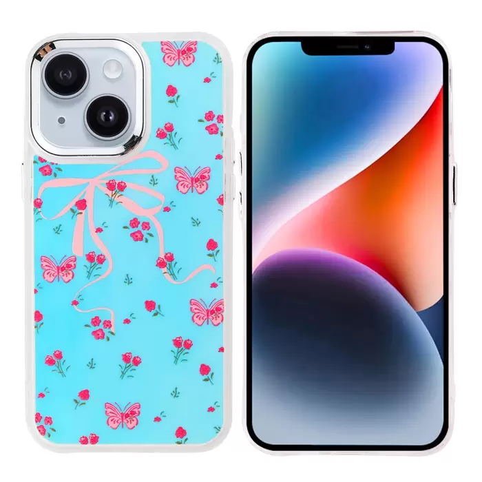 Apple İphone 13 Kılıf Airbag Tasarımlı Lopard Hadra Kapak