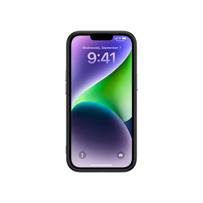 Apple İphone 13 Kılıf Magsafe Şarj Özellikli Karbon Fiber Görünümlü Lopard Antina Kapak