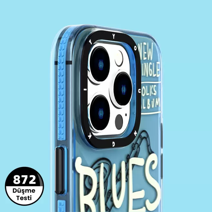 Apple İphone 13 Kılıf Şeffaf Renkli Yazı Temalı Tasarım Youngkit Jazz Serisi Kapak