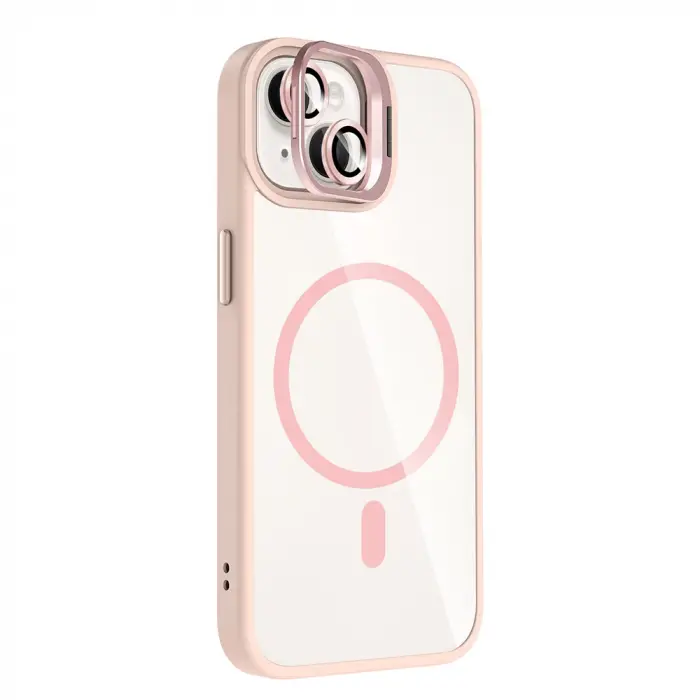 Apple İphone 13 Kılıf Standlı Ve Kamera Lens Hediyeli M-safe Şarj Özellikli Lopard Etro Kapak